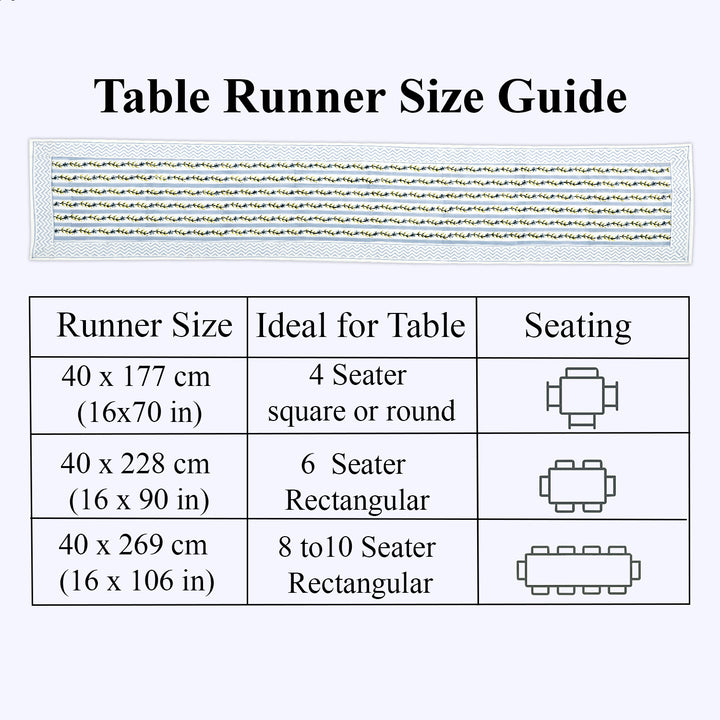 Dolphin Blue Table Runner