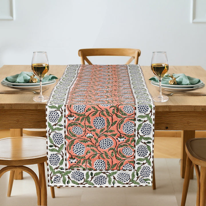Dark Salmon Pink Table Runner