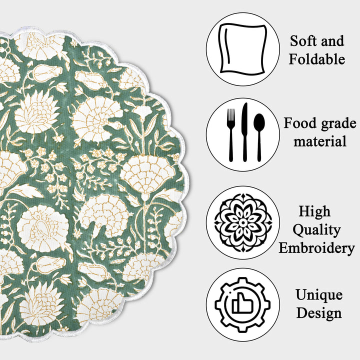 Moss Green Placemats