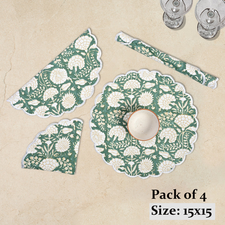Moss Green Placemats