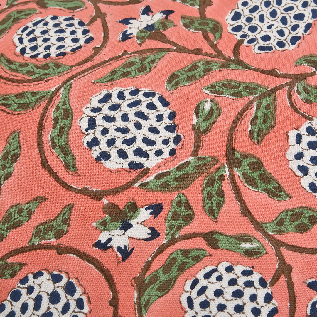 Dark Salmon Pink Ruffle Throw Pillow Cover