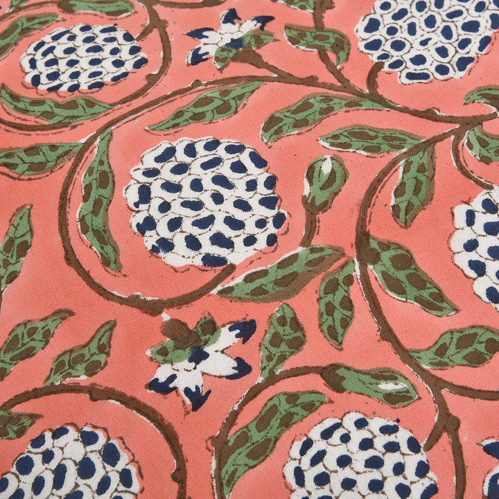 Dark Salmon Pink Ruffle Throw Pillow Cover