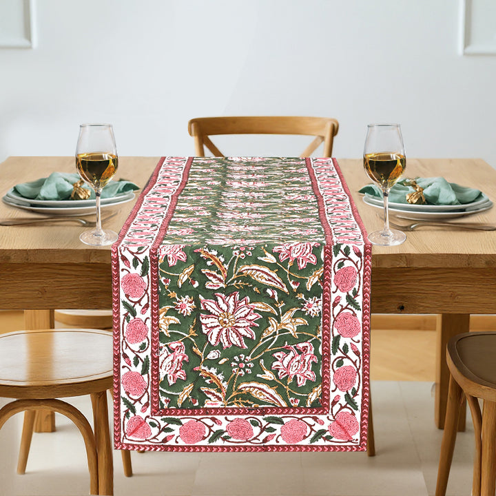 Viridian Green Table Runner