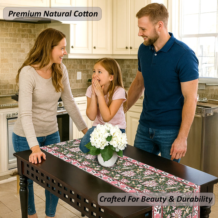 Viridian Green Table Runner