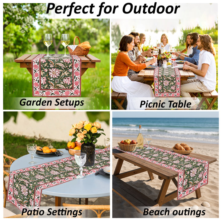 Viridian Green Table Runner