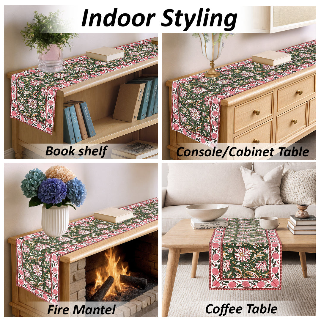 Viridian Green Table Runner