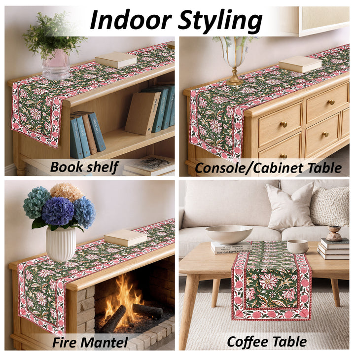 Viridian Green Table Runner
