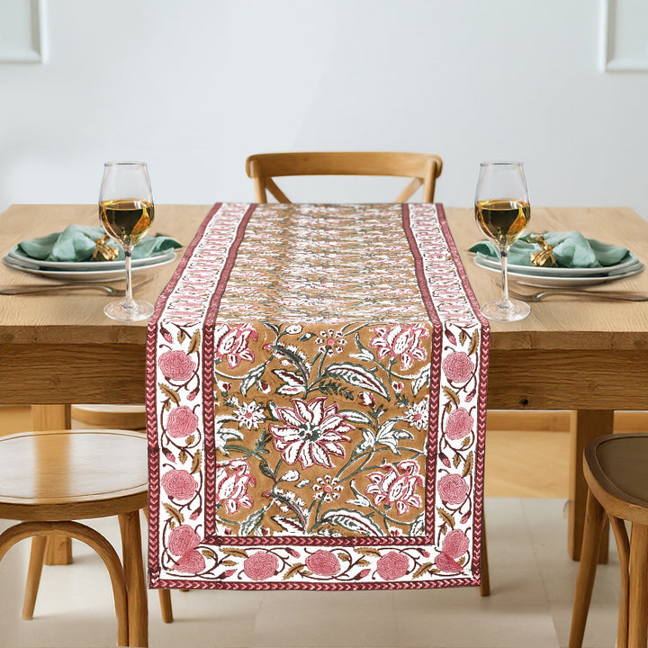 Biscotti Yellow Table Runner