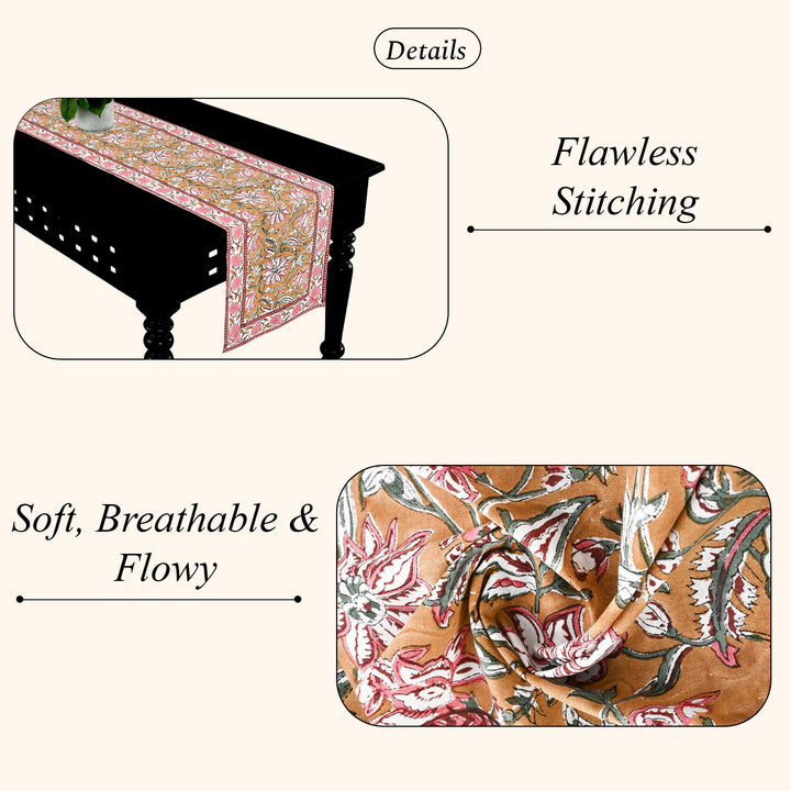 Biscotti Yellow Table Runner