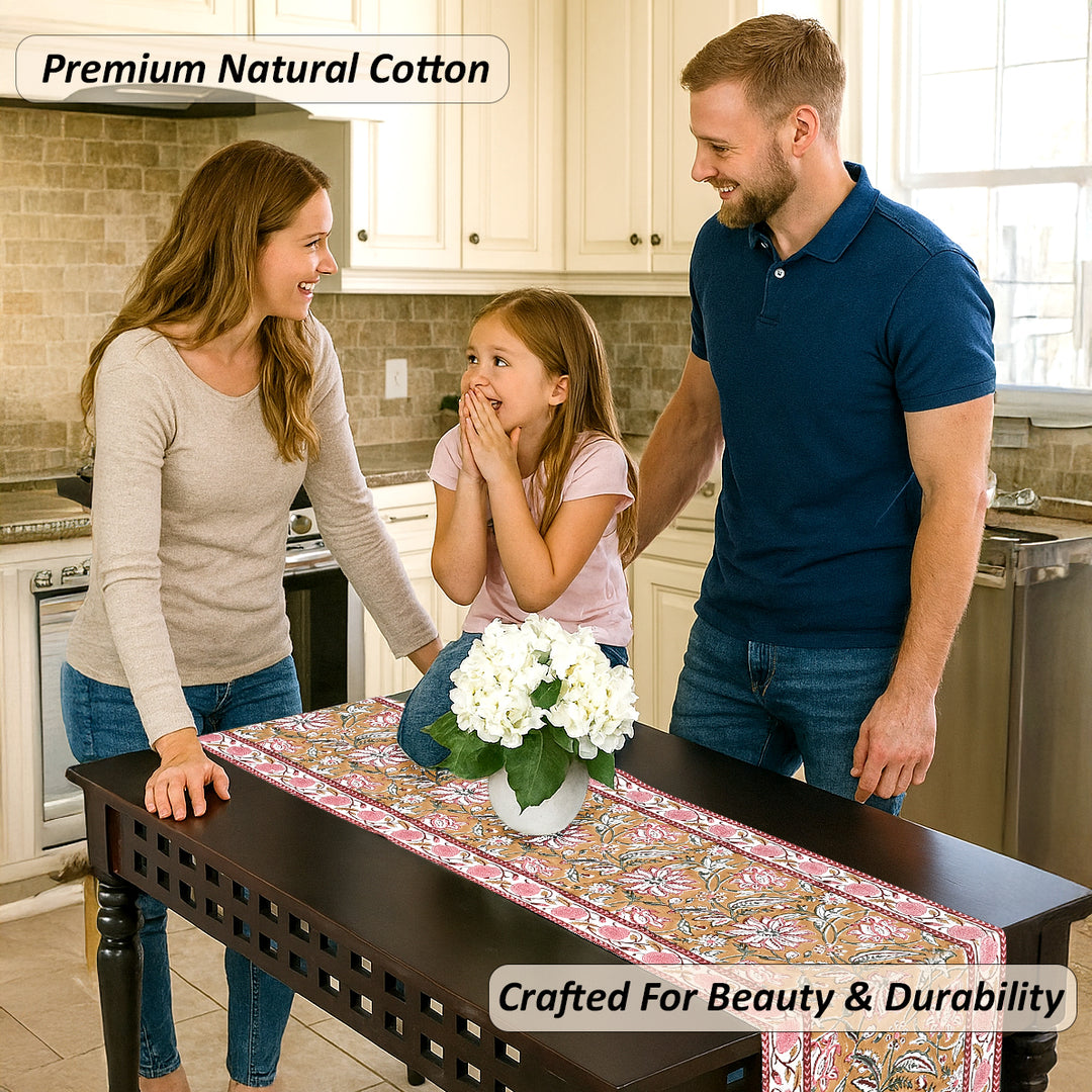 Biscotti Yellow Table Runner