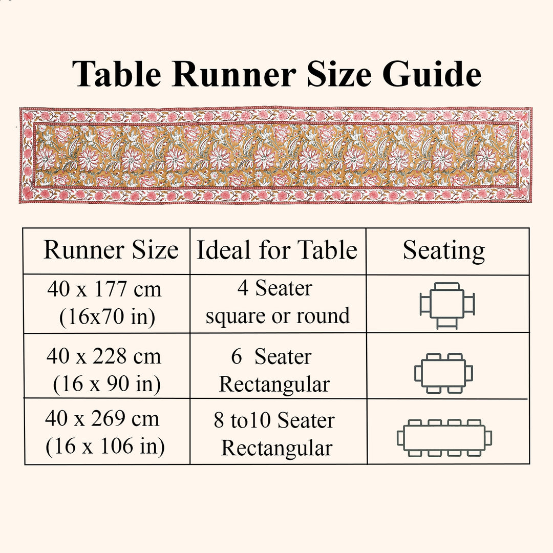 Biscotti Yellow Table Runner