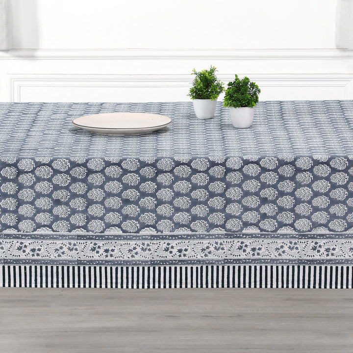 Stonewash Blue Floral Tablecloth Product Image 2