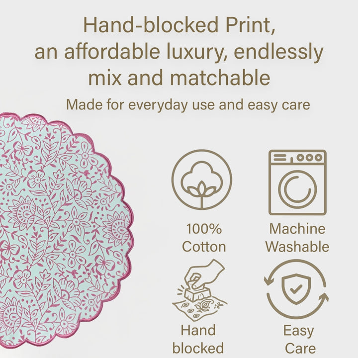 Rose Pink Jal Placemat