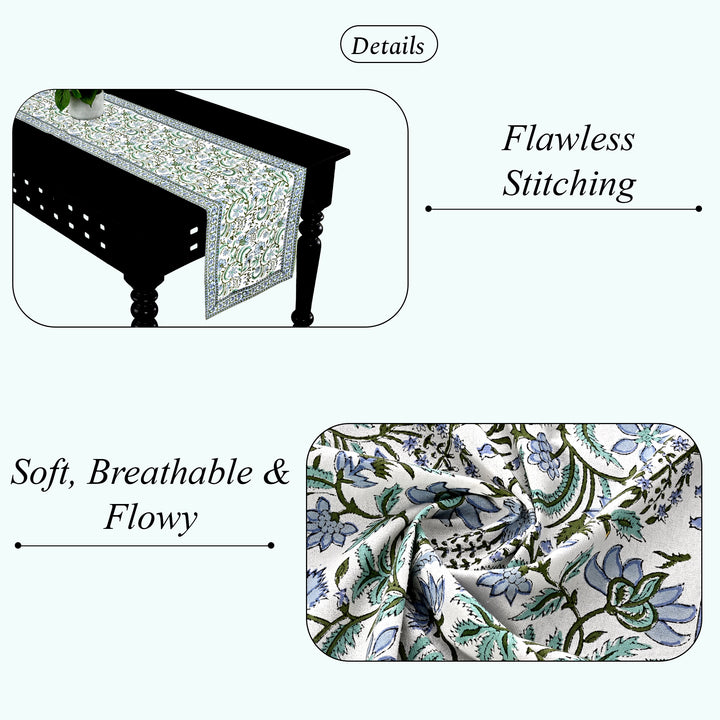 Columbia Blue Table Runner