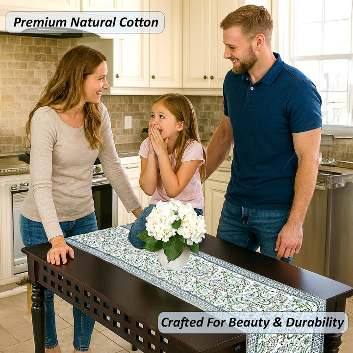 Columbia Blue Table Runner