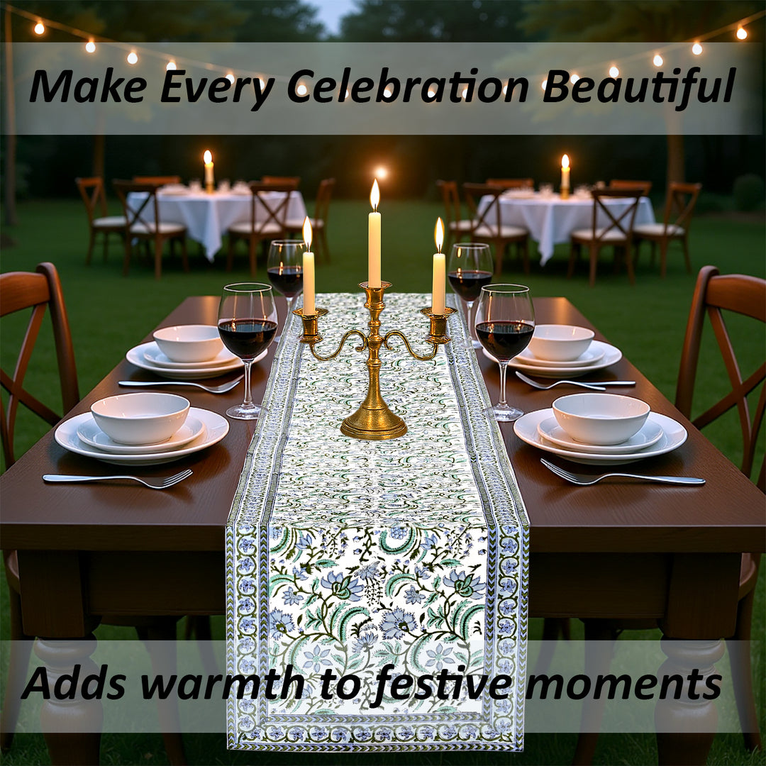 Columbia Blue Table Runner