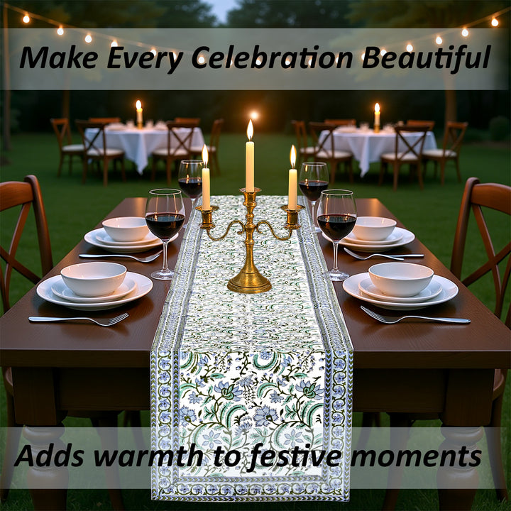 Columbia Blue Table Runner