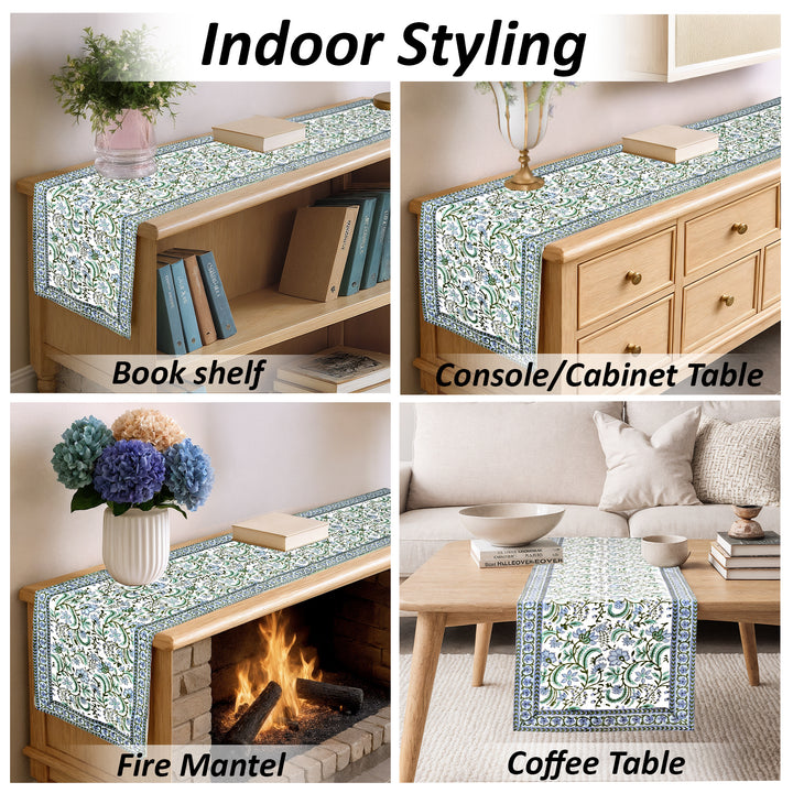 Columbia Blue Table Runner
