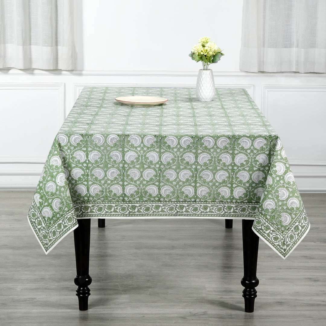 Vintage Green Tablecloth Product Image 4