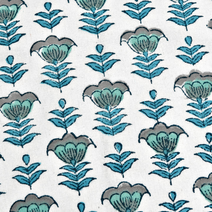Aquamarine Blue Ruffle 12x20 Inches Lumbar Pillow Cover