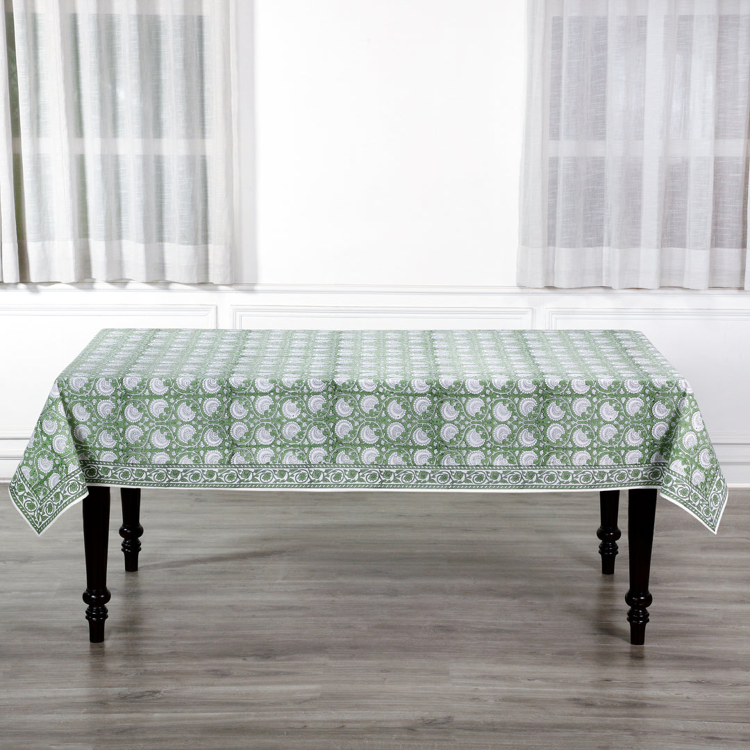 Vintage Green Tablecloth Product Image 5