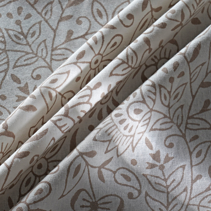 Taupe Jaal Round Tablecloth