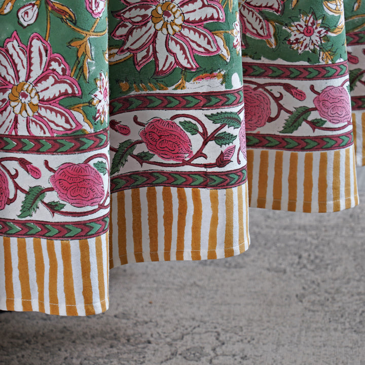Hunter Green Round Tablecloth
