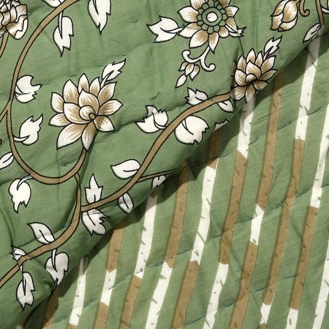 Camouflage Green Cotton Quilt
