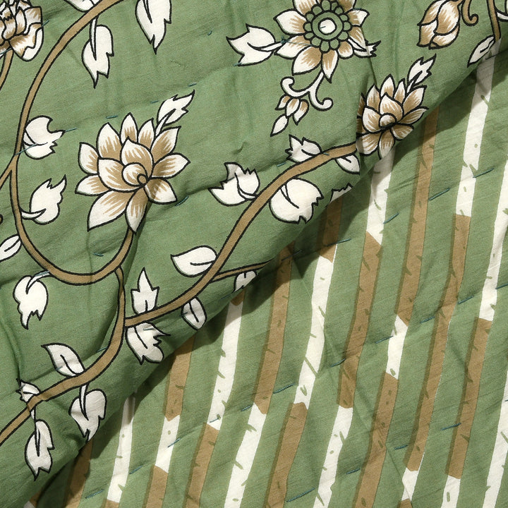 Camouflage Green Cotton Quilt