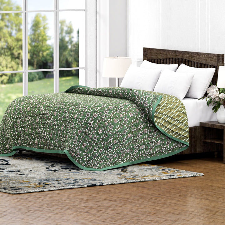 Camouflage Green Cotton Quilt
