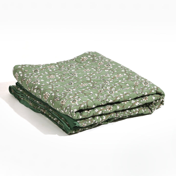 Camouflage Green Cotton Quilt