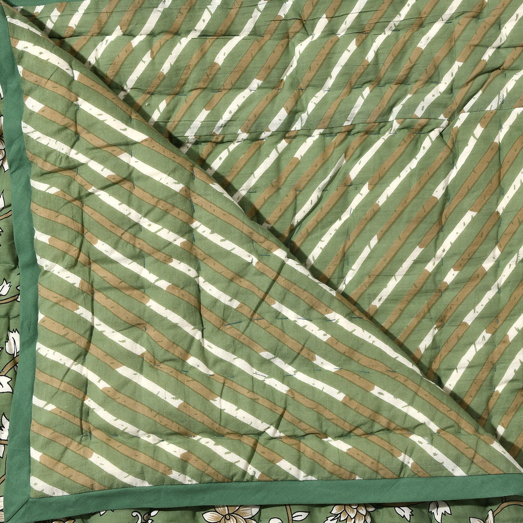 Camouflage Green Cotton Quilt