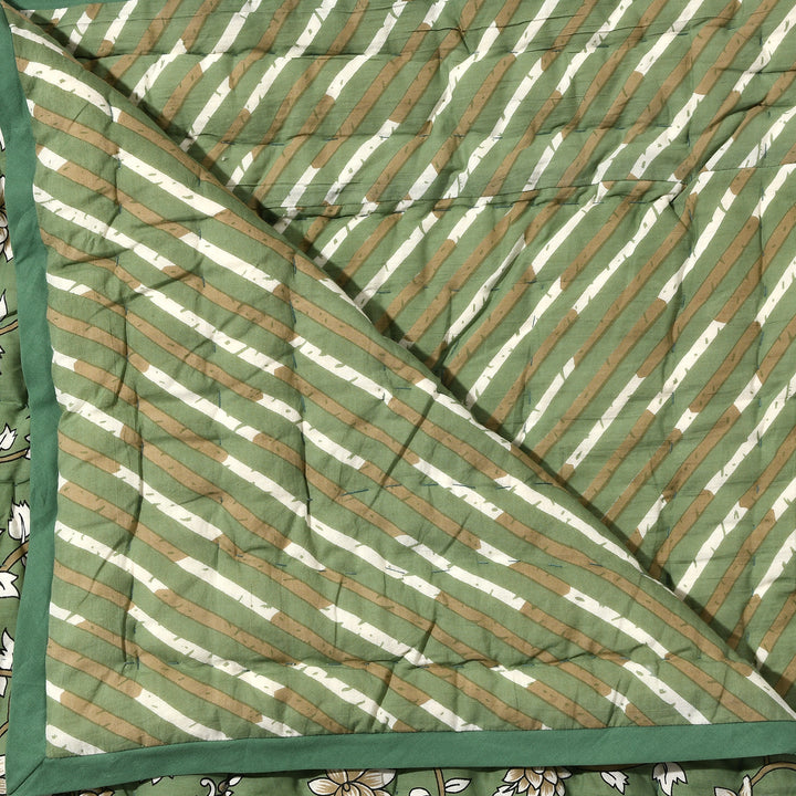 Camouflage Green Cotton Quilt