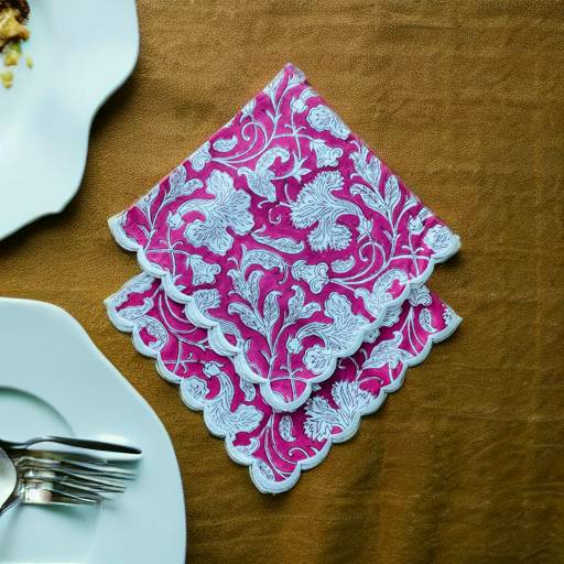 Deep Price and Off White Indian Hand Block Floral Printed Cotton Napkins, Wedding Events Home Party Restaurant 9x9"- Cocktail 20x20"- Dinner