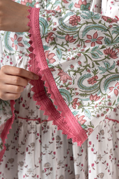 Fabricrush Tulip Pink Midi Summer Dress, Gift for Her, Woman, Girlfriend, Bridesmaid, Wife,  Friend, Mom, Bride