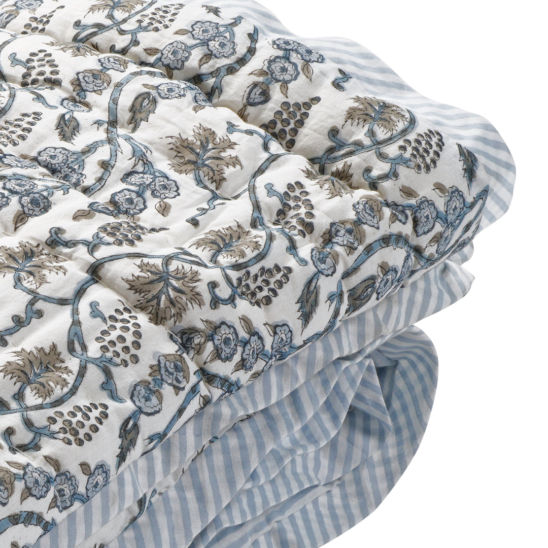 Baby Blue Eyes Cotton Quilt
