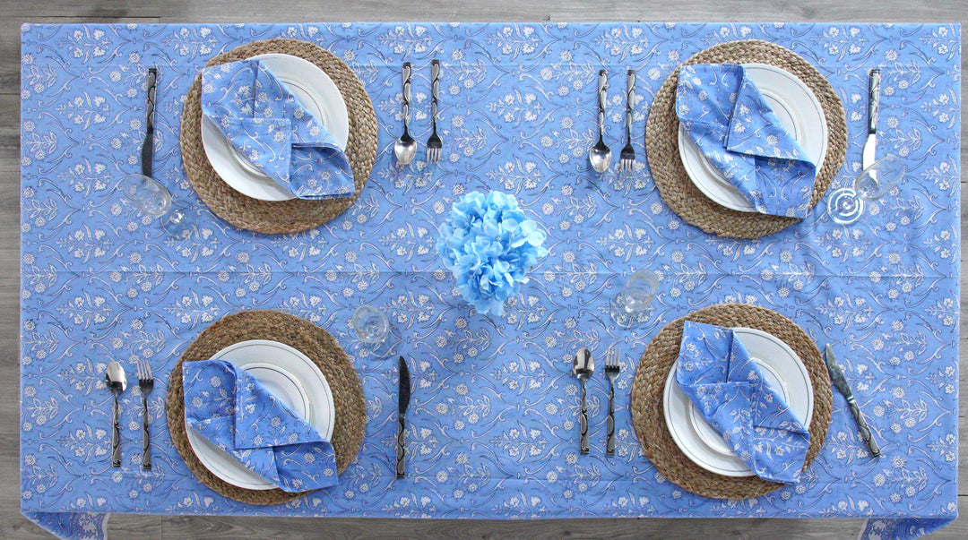 Cornflower Blue Tablecloth