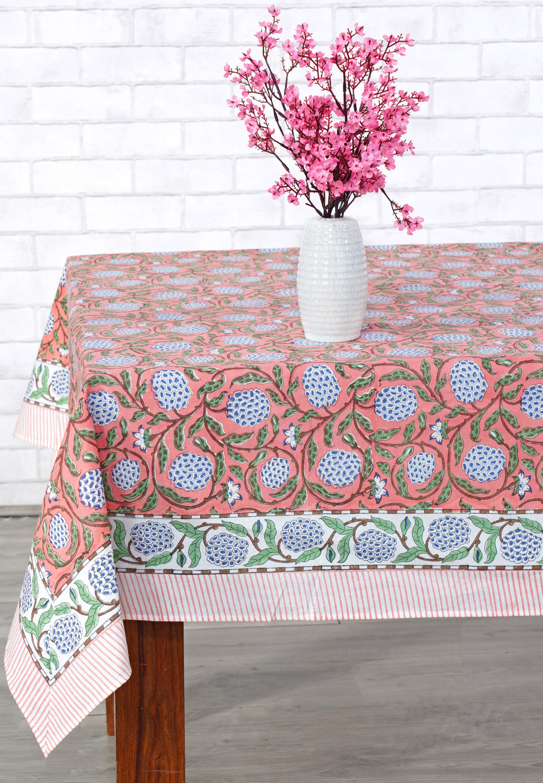 Dark Salmon Pink Tablecloth