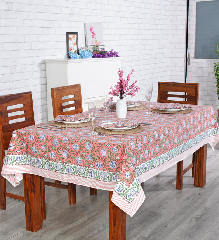 Dark Salmon Pink Tablecloth