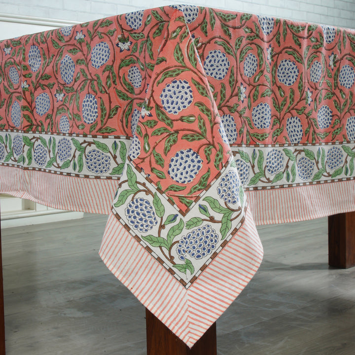 Dark Salmon Pink Tablecloth