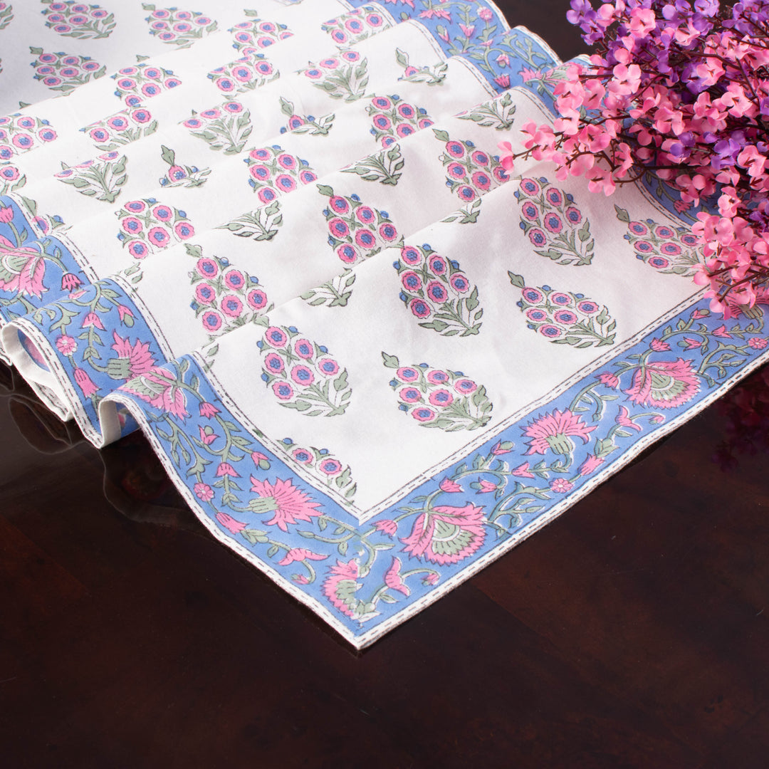 Rudy Blue Table Runner
