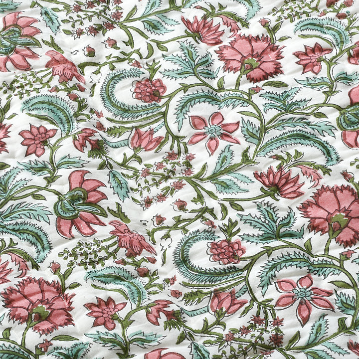 Tulip Pink Cotton Quilt