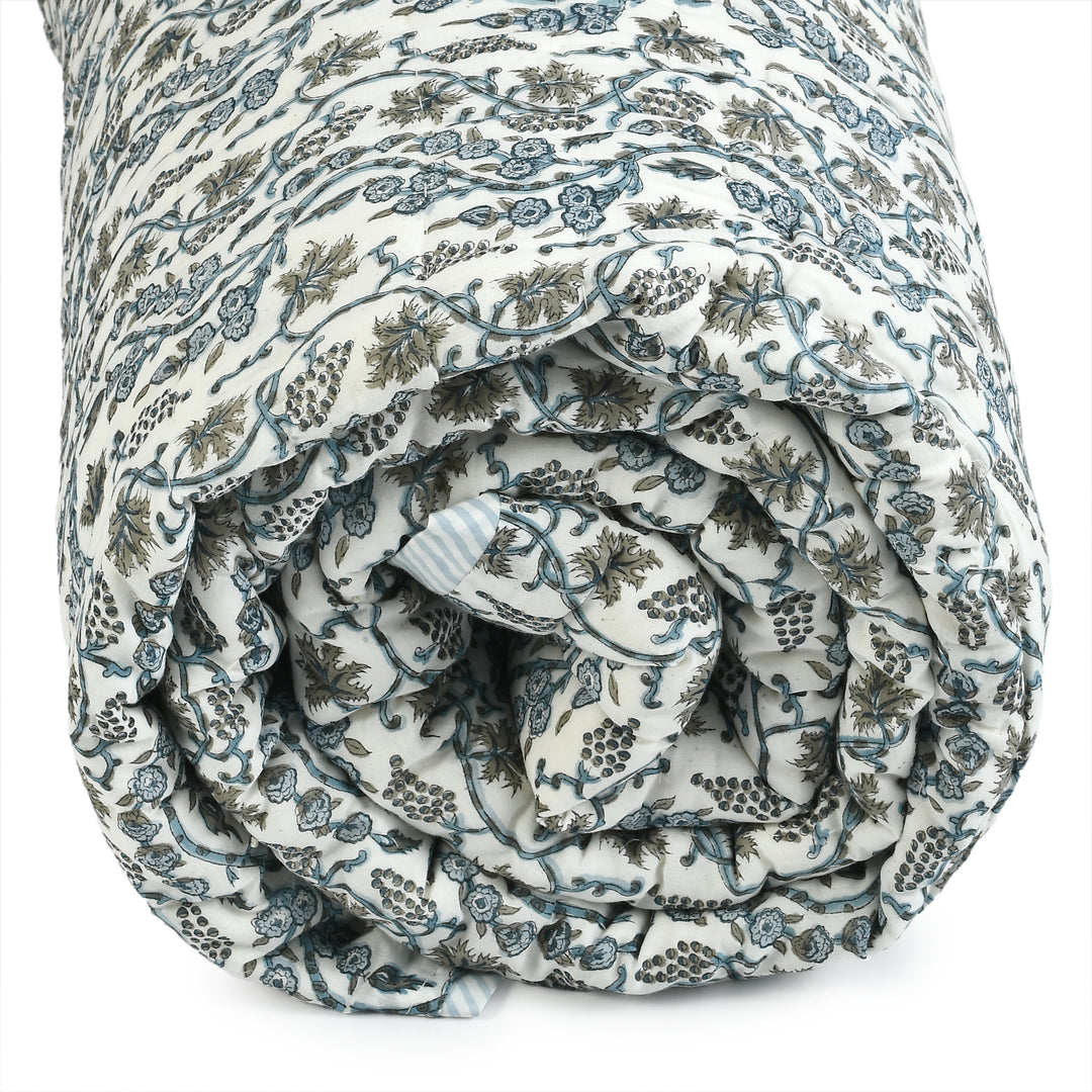 Baby Blue Eyes Cotton Quilt