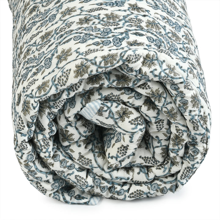Baby Blue Eyes Cotton Quilt