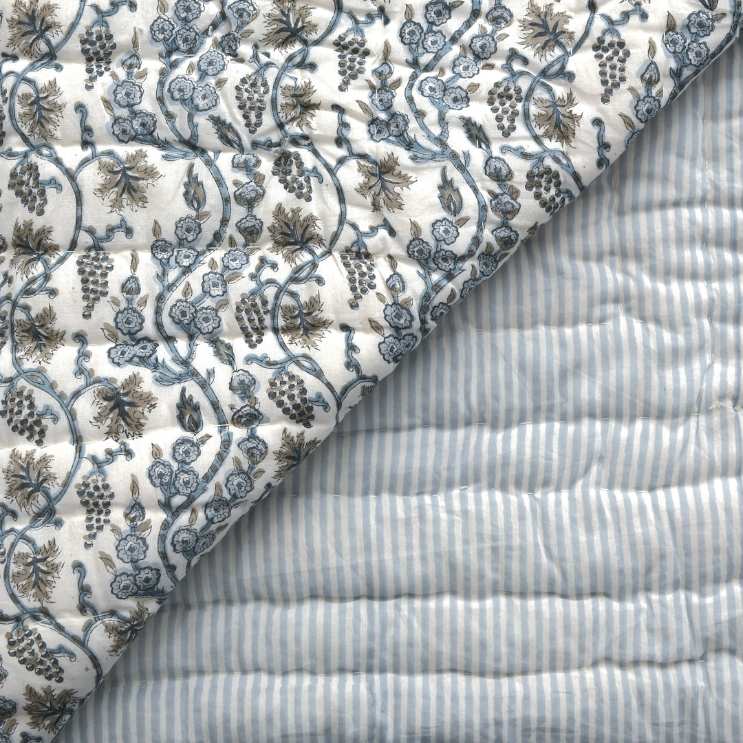Baby Blue Eyes Cotton Quilt