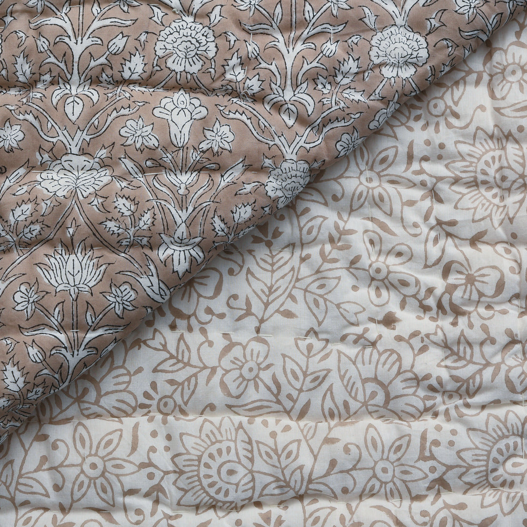 Taupe Cotton Quilt