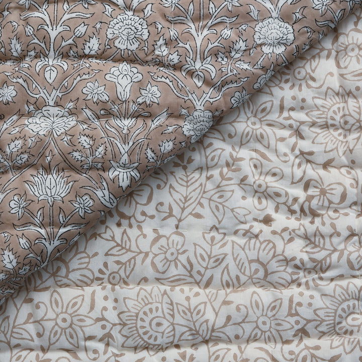 Taupe Cotton Quilt