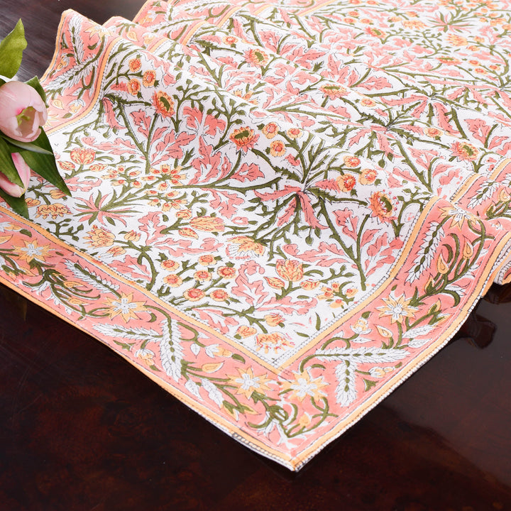 Sassy Salmon Pink Table Runner