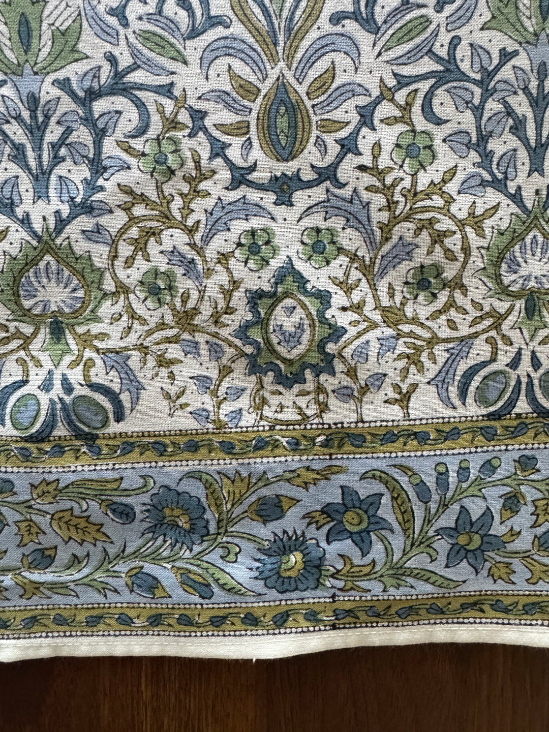Indigo Floral Tablecloth