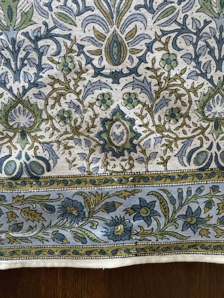 Indigo Floral Tablecloth